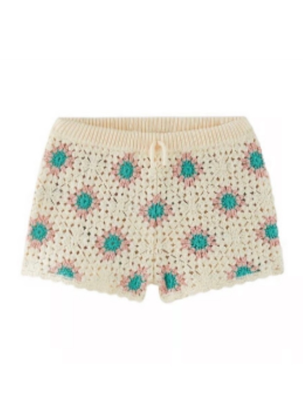 Zara Kids Cream Crochet Shorts (2-3T)